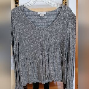 URBAN Romantics Textured Green Blouse